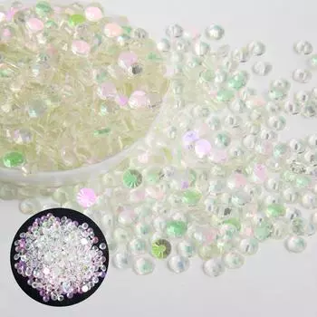 Мягкие, Хрустальное стекло серии Aurora Маникюрный бриллиант Сделай сам Стразы Guomao A Ювелирные аксессуары SS6 (diameter 1.9-2) 1440 pcs/bag