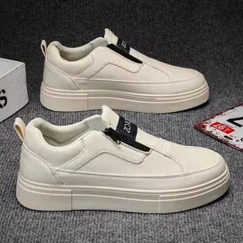 Мягкие и удобные повседневные кроссовки для мужчин из парусины для спорта и отдыха, мягкие и удобные спортивные туфли на платформе, вентилируемые 39 бежевый