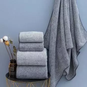 Мягкие и впитывающие мочалки для рук, лица, ванны, спа, йоги, фитнеса, дома, утолщенные банные полотенца для тела, полотенце из микрофибры 70x35cm серый