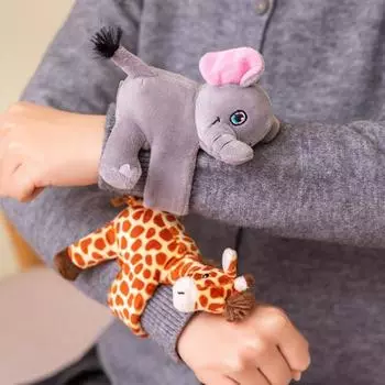 Мягкие игрушки-браслеты для детей, плюшевый мультяшный жираф, черепаха, коала, слон, кукла, браслет sloth