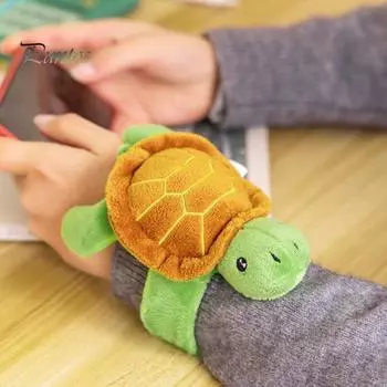 Мягкие игрушки, браслеты для детей, плюшевый мультяшный жираф, черепаха, коала, слон, кукла, браслет, повязка на запястье, круг, игрушка для девочек и мальчиков sloth