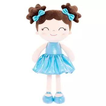 Мягкие игрушки Curly Girl Glitter Series Baby Girl Мягкая кукла для первого дня рождения ребенка 30 см Синяя синий