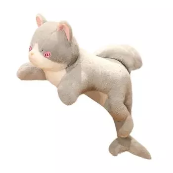 Мягкие игрушки для кошек, праздничные подарки в наличии, забавные и веселые куклы-кошки A