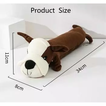 Мягкие игрушки для собак с пищащим вкусом для маленьких и больших собак, жевательные игрушки для щенков и больших собак, игрушки для домашних животных, звуковые игрушки для домашних животных, товары для животных Length 30cm чёрный