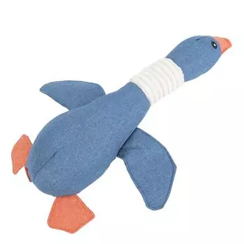 Мягкие игрушки для собак в форме диких гусей, мягкие льняные игрушки для чистки зубов, пищащие игрушки для жевания для собак и кошек