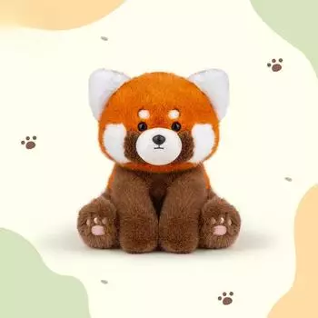 Мягкие игрушки енота, Мягкие игрушки енота, Куклы Красная панда, Детские игрушки, Игрушки-куни, Детские плюшевые игрушки 23cm