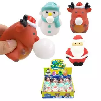 Мягкие игрушки-фиджеты Щипки Мягкие игрушки-антистресс Мячи Санта-Клаус Снеговик Кукла Лось Детские подарки Орнамент Рождественские подарки