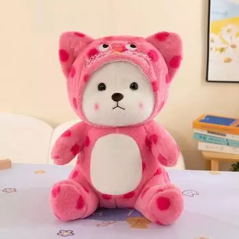 Мягкие игрушки-куклы Qq Bear, милые куклы-медведи и тканевые куклы — подарки на день рождения для девочек One Size горячий розовый