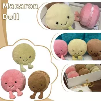 Мягкие игрушки-макаруны, Куклы-закуски, Мягкие игрушки-макаруны, Милые плюшевые игрушки-еда, Подходят в качестве подарков для мальчиков и девочек, Лучшие подарки One Size коричневый