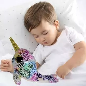 Мягкие игрушки Narwhals, плюшевые игрушки для детей 3 лет, экологически чистые, обнимающиеся плюшевые игрушки с большими блестящими глазами