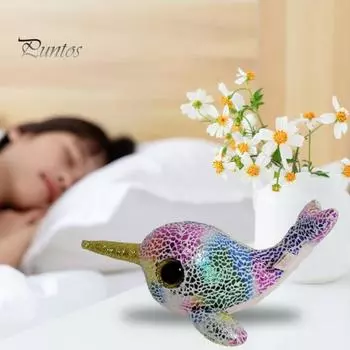 Мягкие игрушки Narwhals, плюшевые игрушки для детей 3 лет, экологически чистые, обнимающиеся плюшевые игрушки с большими блестящими глазами розовый