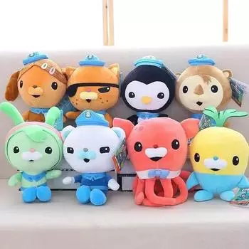 Мягкие игрушки Octonauts Barnacles Peso Kwazii Tweak Vegimal Dashi Animal Soft Stuffed Doll Sofa Car Bed Peluche Pillow Decoration