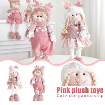 Мягкие игрушки Праздничные украшения Очаровательные рождественские украшения стола и подарки Игрушки из синтетического волокна One Size