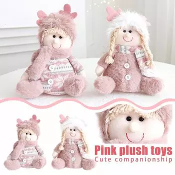 Мягкие игрушки Праздничные украшения Очаровательные рождественские украшения стола и подарки Игрушки из синтетического волокна One Size