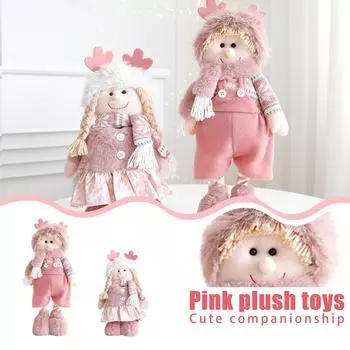 Мягкие игрушки Праздничные украшения Очаровательные рождественские украшения стола и подарки Игрушки из синтетического волокна One Size