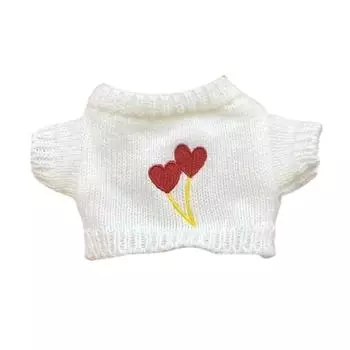 Мягкие игрушки Свитер Аксессуары Кукольная одежда Куклы Тряпичные куклы для ношения One Size белый