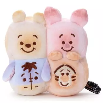 Мягкие игрушки Takara Tomy Arts Disney Character Nui Pan высотой 14 см (Маленький) - Рви-хлеб, Пух, Пятачок, Иа, Тигра, Прибл.