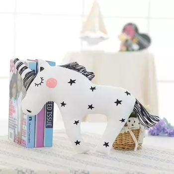 Мягкие игрушки в виде единорога Kawaii Лошадь, Лиса, Кролик, Медведь Подушка Милая мягкая кукла в форме животного Baby K
