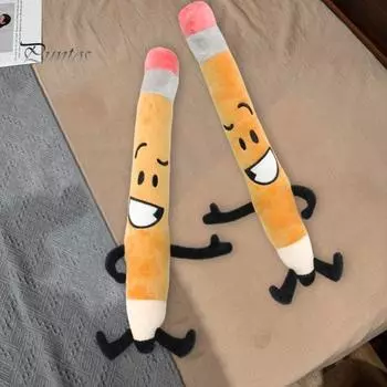 Мягкие игрушки в виде карандашей, плюшевая подушка, мягкая подушка для украшения домашнего дивана, милый подарок в форме карандаша для снятия стресса для всех возрастов жёлтый