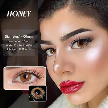 Мягкие контактные линзы Цветные контактные линзы Цветные линзы для глаз Красивые контактные линзы для глаз для вечеринки