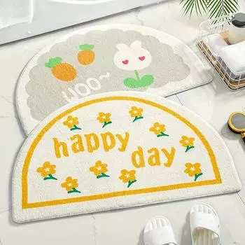 Мягкие коврики для пола, маленькие коврики из свежих цветов, ковер для входа в дом, спальня, туалет, ванная комната, дверь, впитывающая нескользящая подкладка для ног