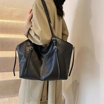 Мягкие кожаные женские сумки, новые модные сумки большой вместимости для подмышек, женские высококачественные прочные сумки через плечо