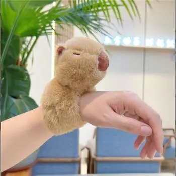Мягкие куклы Capybara Slap Браслеты Мультяшные животные Clap Ring Милые обнимашки Slap Toy Подарок детям J/15cm