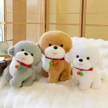 Мягкие куклы-щенки Red Bell, сидящие, мягкие игрушки, кукла-щенок, вечеринки по случаю дня рождения 24cm серый