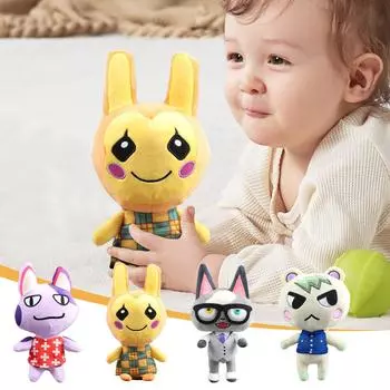 Мягкие куклы-животные, Мягкие плюшевые куклы серии «Милые животные», Мягкие игрушки, Супермягкие милые куклы, Успокаивающие плюшевые игрушки, Подарки на день рождения в виде хлопковой куклы One Size