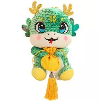 Мягкие куклы-змеи 2025 года Китайский Новый год Счастливые змеи Плюшевые игрушки Модный декор для подвешивания в машину Подарок 28CM