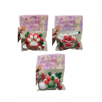 Мягкие липкие игрушки для снятия стресса, сжимающие рождественские игрушки в виде кошачьих лапок, расслабляющие и щипающие игрушки в виде кошачьих лапок, подарок A