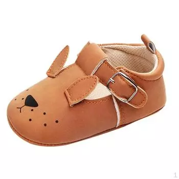 Мягкие мокасины для маленьких мальчиков и девочек с изображением животных, обувь для кроватки 0–18 месяцев – для щенков, 0–6 месяцев