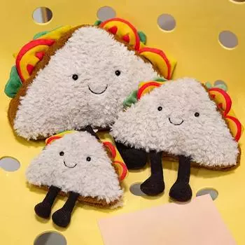 Мягкие мягкие игрушки-сэндвичи, милые креативные подушки для объятий, тостовый хлеб, детский диван, украшение на прикроватную тумбочку, куклы, подарок на день рождения 13cm