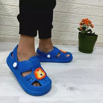 Мягкие нескользящие сандалии и тапочки Da-Ye 1001 P Blue Off The Front