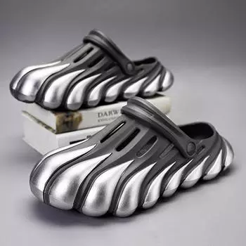 Мягкие нескользящие сандалии Sabot, мужские тапочки на платформе для мужчин, тренд 2024 года, недорогие дизайнерские туфли в корейском стиле класса люкс из ЭВА 40