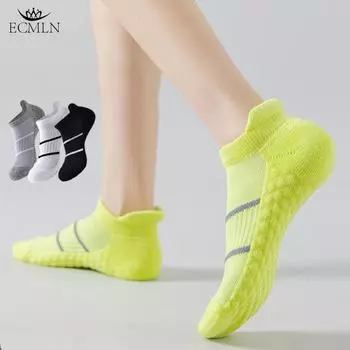 Мягкие носки для мужчин, махровые носки, дышащие спортивные, хлопковые, влагоотводящие носки One size чёрный