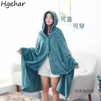 Мягкие одеяла из фланели для дома, офиса, обеденного перерыва, взрослых, студентов, универсальные, теплые, для сна, переносные, на все времена года, пледы, одеяло для дома 120x90cm