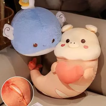 Мягкие пасхальные игрушки в виде кролика, мультяшная свинья, животное, кролик для игры в прятки, плюшевая кукла, хурма, креативная морковка, кролик, плюшевая игрушка