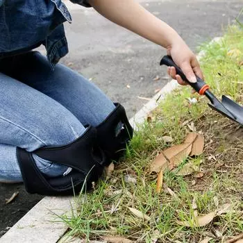 Мягкие пенопластовые наколенники Строительные наколенники Спортивные садовые принадлежности для безопасности Black чёрный