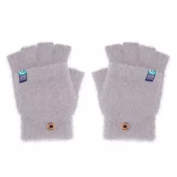 Мягкие перчатки без пальцев женские зимние варежки мягкие теплые перчатки Flip Write Outdoor Women Protecti Q4X6 Black-One size