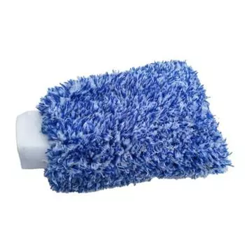 Мягкие перчатки из микрофибры для мытья автомобиля, щетка для детализации автомобильного воска, инструмент для чистки синий