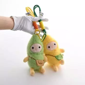 Мягкие плюшевые подвески в виде банана, пушистый плюшевый брелок в виде банана для вечеринок по случаю дня рождения зелёный