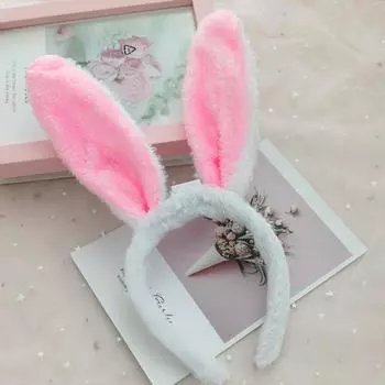 Мягкие плюшевые заячьи уши для девочек, повязка на голову с заячьими ушками, подарки для детей