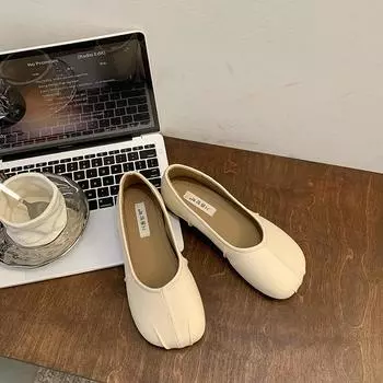 Мягкие подошвы не устают ноги, ретро туфли Мэри Джейн женские одинарные туфли 2024 осень с юбками, одна педаль, туфли Дуду, бабушкины туфли прилив 35 коричневый