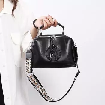 Мягкие подушки из ПУ женские сумки большая вместимость женская сумка через плечо с широким ремнем сумки через плечо роскошные дизайнерские модные сумки