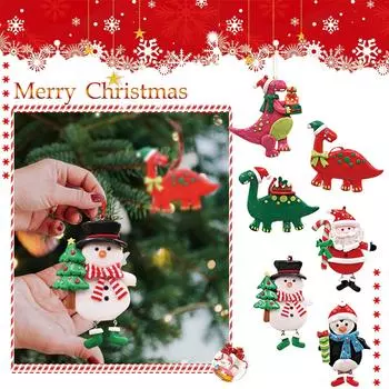 Мягкие подвесные украшения для рождественской елки One Size