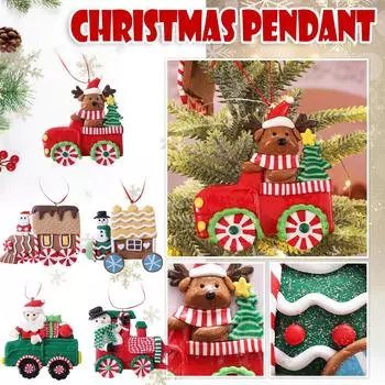 Мягкие подвесные украшения для рождественской елки One Size