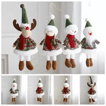 Мягкие подвесные украшения Санта-Клауса, мультяшные украшения для рождественской елки, сувениры для вечеринок Santa Claus