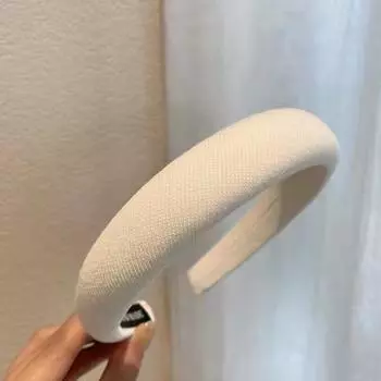 Мягкие повязки на голову женские повязки для волос с широкой рамкой толстый бархатный обруч для волос белый