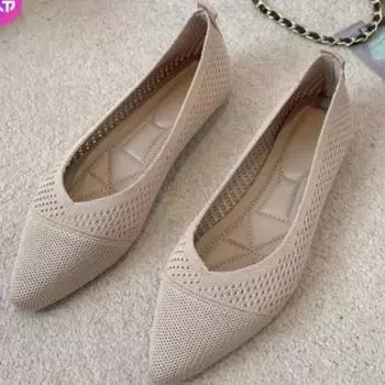 Мягкие повседневные женские туфли на плоской подошве с неглубоким носком и толстым каблуком, туфли-лодочки с круглым носком 2024 года, туфли Мэри Джейн 35 бежевый